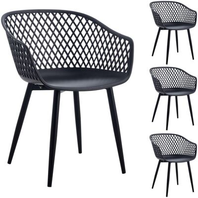 IDIMEX Modèle Madeira - 4 chaises rétro en maille - Publicité IDIMEX Modèle Madeira - 4 chaises rétro en maille - Publicité
