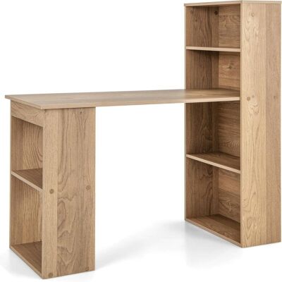 Giantex Bureau d'ordinateur réversible ergonomique naturel 122x 56 x 122 cm - Publicité Giantex Bureau d'ordinateur réversible ergonomique naturel 122x 56 x 122 cm - Publicité