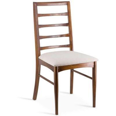 MOYCOR Set 2 chaises à barreaux en bois marron - Publicité MOYCOR Set 2 chaises à barreaux en bois marron - Publicité