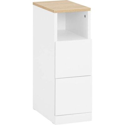 Table de Nuit SoBuy Blanche - Table d'Appoint avec Rangement - Publicité Table de Nuit SoBuy Blanche - Table d'Appoint avec Rangement - Publicité