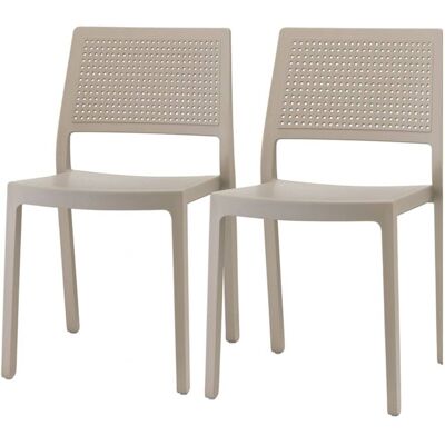 Chaises Empilables Scab - Microperforées, Intérieur/Extérieur - Lot de 2 - Publicité Chaises Empilables Scab - Microperforées, Intérieur/Extérieur - Lot de 2 - Publicité