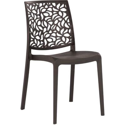 Chaises empilables Anna Moka - Style contemporain - Ensemble de 4 - Publicité Chaises empilables Anna Moka - Style contemporain - Ensemble de 4 - Publicité