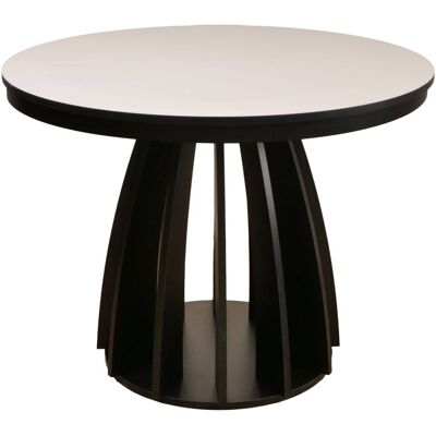 Selsey Table extensible greige/noir 100 140x100 cm - Publicité Selsey Table extensible greige/noir 100 140x100 cm - Publicité