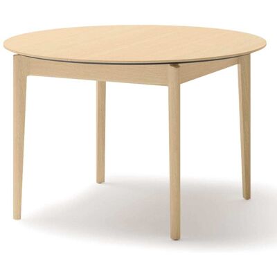 Selsey Table extensible ronde aspect chêne clair 120 240 x 120 cm - Publicité Selsey Table extensible ronde aspect chêne clair 120 240 x 120 cm - Publicité