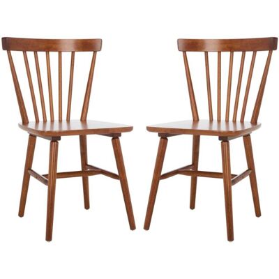 Safavieh Lot de 2 chaises de salle à manger en bois, marron - Publicité Safavieh Lot de 2 chaises de salle à manger en bois, marron - Publicité