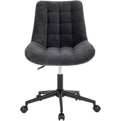 IDIMEX Chaise de bureau sur roulettes en velours côtelé, noir - Publicité IDIMEX Chaise de bureau sur roulettes en velours côtelé, noir - Publicité
