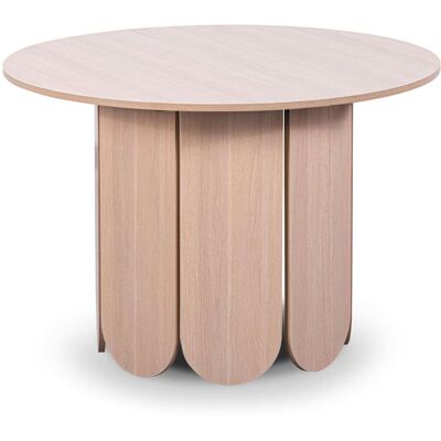 Menzzo Table ronde style japandi extensible 310cm rallonges intégrées bois - Publicité Menzzo Table ronde style japandi extensible 310cm rallonges intégrées bois - Publicité