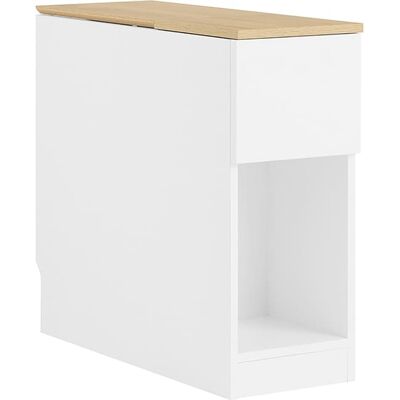 SoBuy Tables de nuit avec 3 compartiments blanc et bois 25x65x60 cm - Publicité SoBuy Tables de nuit avec 3 compartiments blanc et bois 25x65x60 cm - Publicité