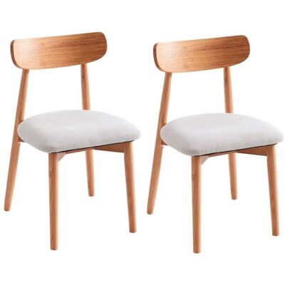 Mathi Design Lot de 2 chaises de repas en bois - Publicité Mathi Design Lot de 2 chaises de repas en bois - Publicité