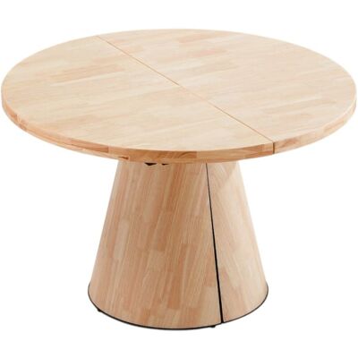 Mathi Design Table de repas ronde extensible en bois - Publicité Mathi Design Table de repas ronde extensible en bois - Publicité