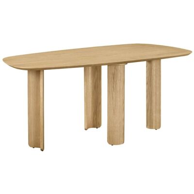 Selsey Table à manger 180x90 cm, finition chêne - Publicité Selsey Table à manger 180x90 cm, finition chêne - Publicité