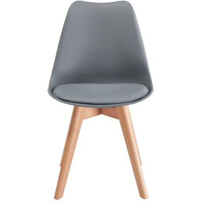 IDIMEX Chaise de salle à manger (x4) style scandinave, gris - Publicité IDIMEX Chaise de salle à manger (x4) style scandinave, gris - Publicité