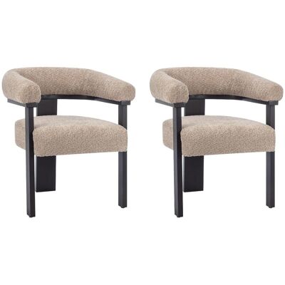 Unique Lot de 2 chaises bois noir - Publicité Unique Lot de 2 chaises bois noir - Publicité