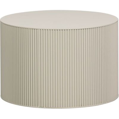 WOOOD Table d'appoint ronde en mdf beige - Publicité WOOOD Table d'appoint ronde en mdf beige - Publicité