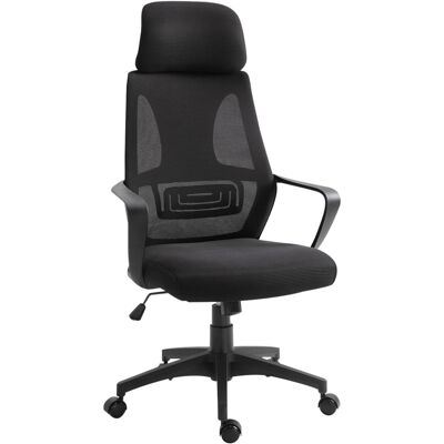 Vinsetto Chaise bureau ergonomique hauteur réglable maille noir - Publicité Vinsetto Chaise bureau ergonomique hauteur réglable maille noir - Publicité
