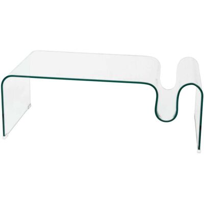 Amadeus Table basse rectangulaire en verre l120 cm vague transparent / cristal - Publicité Amadeus Table basse rectangulaire en verre l120 cm vague transparent / cristal - Publicité