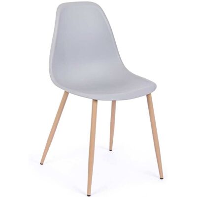 Bizzotto Set 2 chaises polycarbonate grises - Publicité Bizzotto Set 2 chaises polycarbonate grises - Publicité