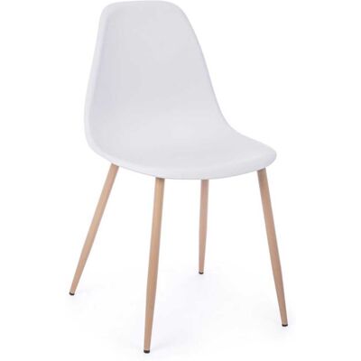 Bizzotto Set 2 chaises polycarbonate blanches - Publicité Bizzotto Set 2 chaises polycarbonate blanches - Publicité