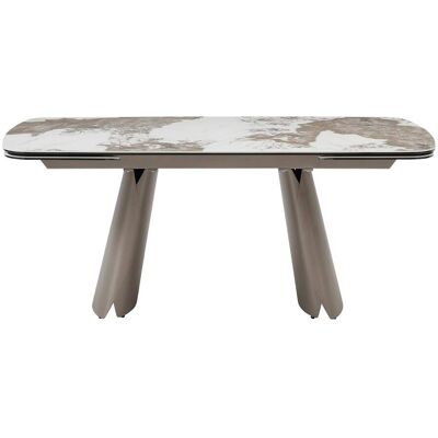 Unique Table à manger céramique gris - Publicité Unique Table à manger céramique gris - Publicité