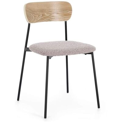 Bizzotto Ensemble de 2 chaises de salle à manger en fibre synthétique, grises - Publicité Bizzotto Ensemble de 2 chaises de salle à manger en fibre synthétique, grises - Publicité