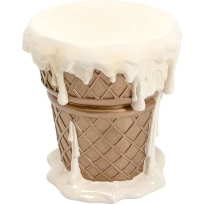 Kare Design Tabouret glace à la vanille en polyrésine - Publicité Kare Design Tabouret glace à la vanille en polyrésine - Publicité