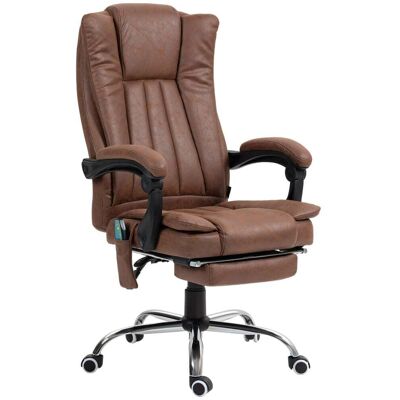 Vinsetto Chaise de bureau ergonomique hauteur réglable textile marron - Publicité Vinsetto Chaise de bureau ergonomique hauteur réglable textile marron - Publicité
