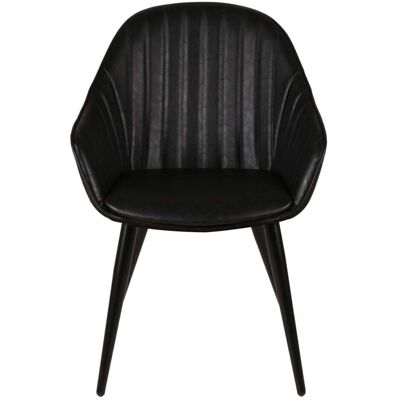 Zago Fauteuil pu noir - Publicité Zago Fauteuil pu noir - Publicité