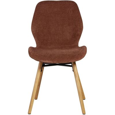Chaises de Salle à Manger en Tissu Soft Touch Marron Kristen - Chaise - Publicité Chaises de Salle à Manger en Tissu Soft Touch Marron Kristen - Chaise - Publicité