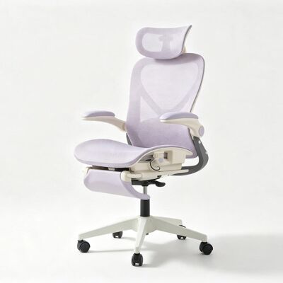 Meubles Cosy Chaise pliable, soutien lombaire, appui-tête 3d & repose-pied, violet - Publicité Meubles Cosy Chaise pliable, soutien lombaire, appui-tête 3d & repose-pied, violet - Publicité