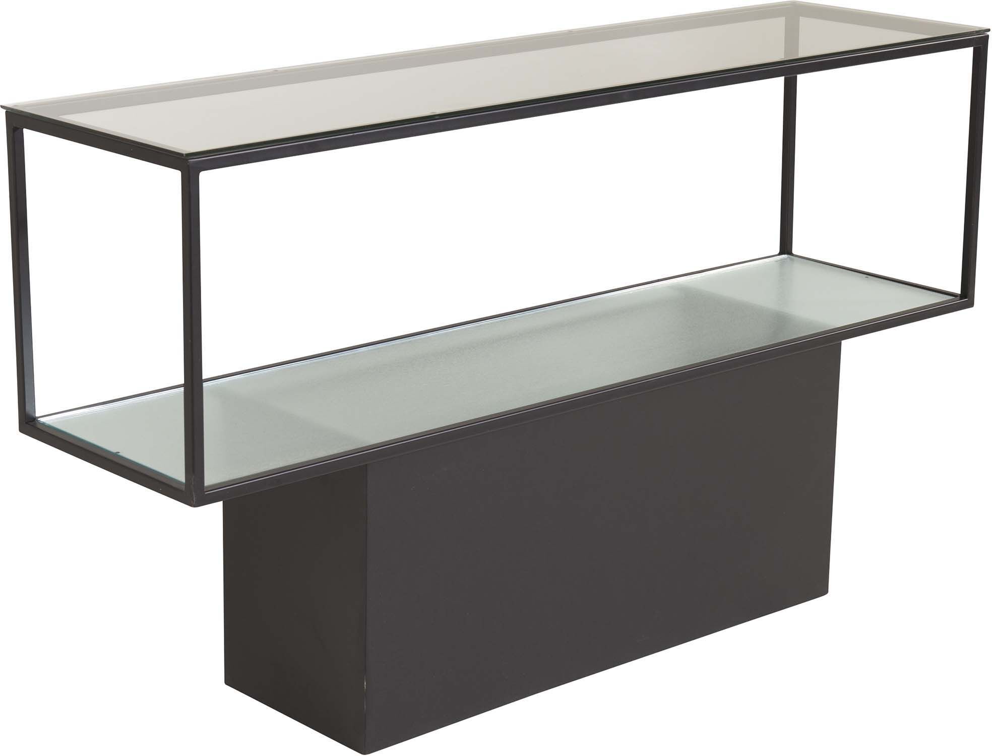 Furniture Fashion Console en verre et acier maglehem