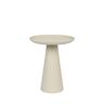 Drawer Table d'appoint ronde en aluminium D34,5cm blanc ivoire