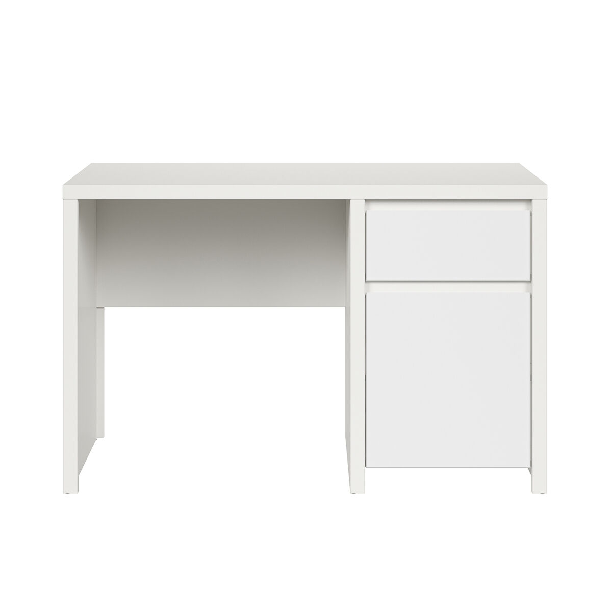 Petits meubles Bureau 1 porte 1 tiroir blanc