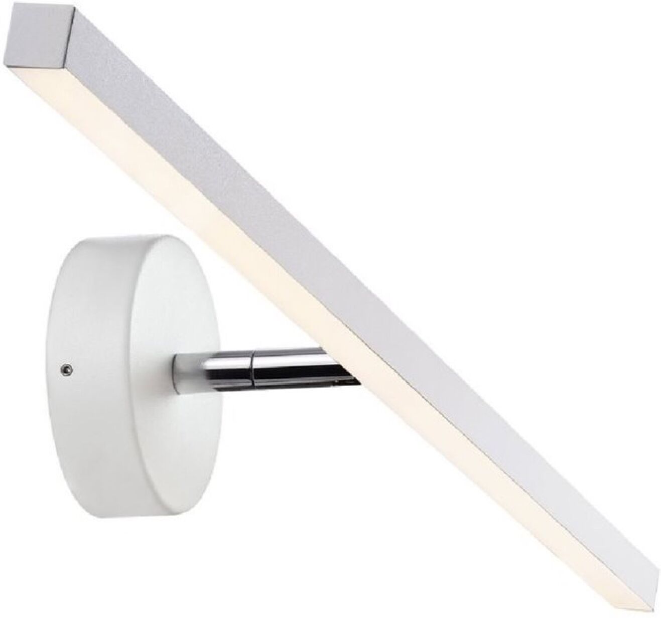 Nordlux Applique LED de salle de bain métal blanc L60cm