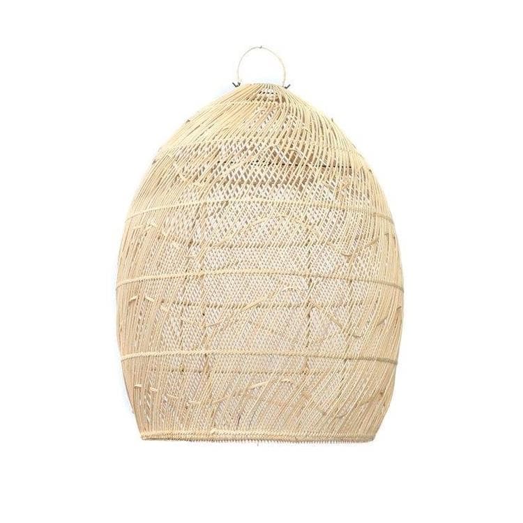 Bazar Bizar Abat-jour en rotin diamètre 50cm beige