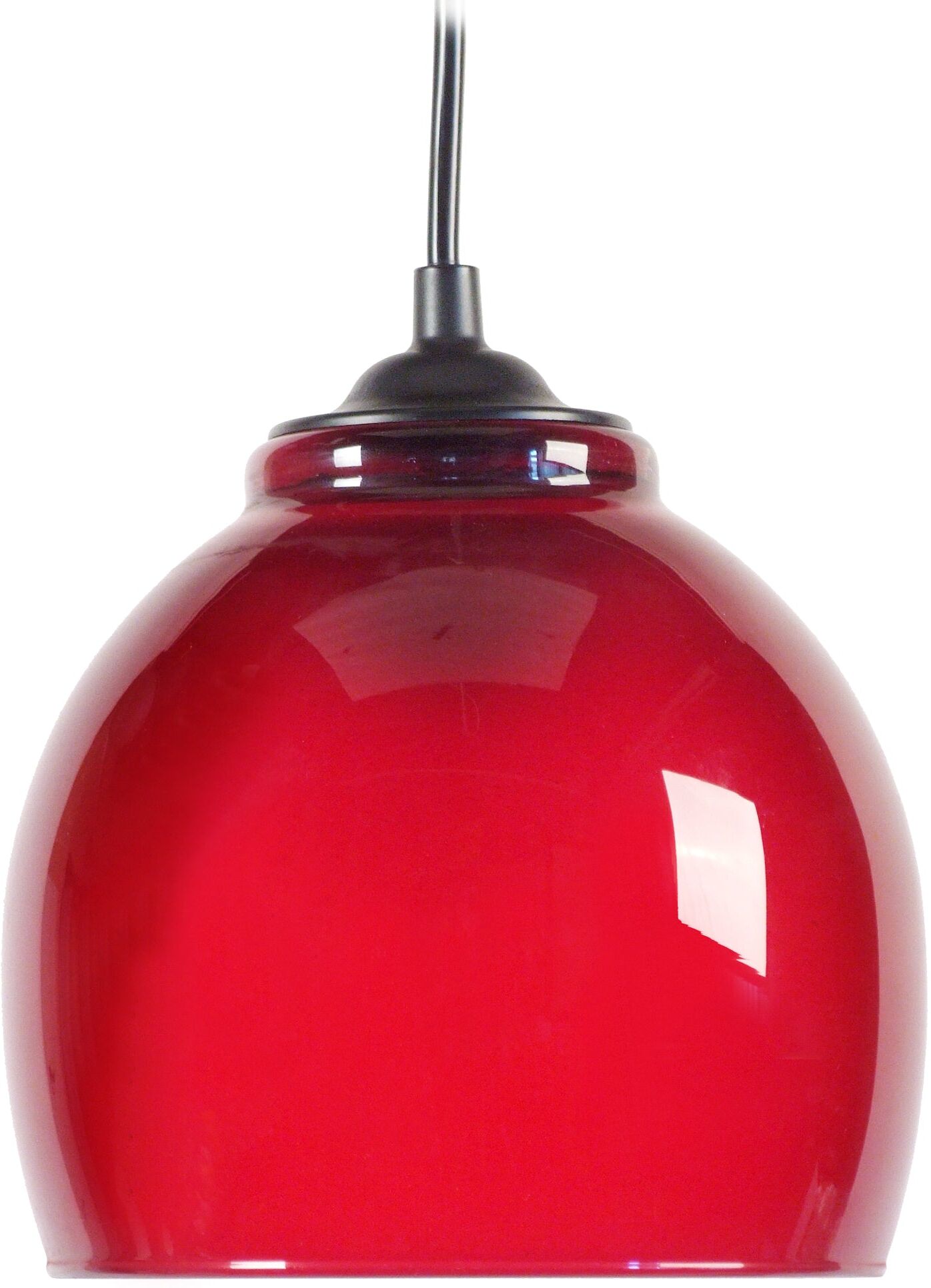 Tosel Suspension verre rouge