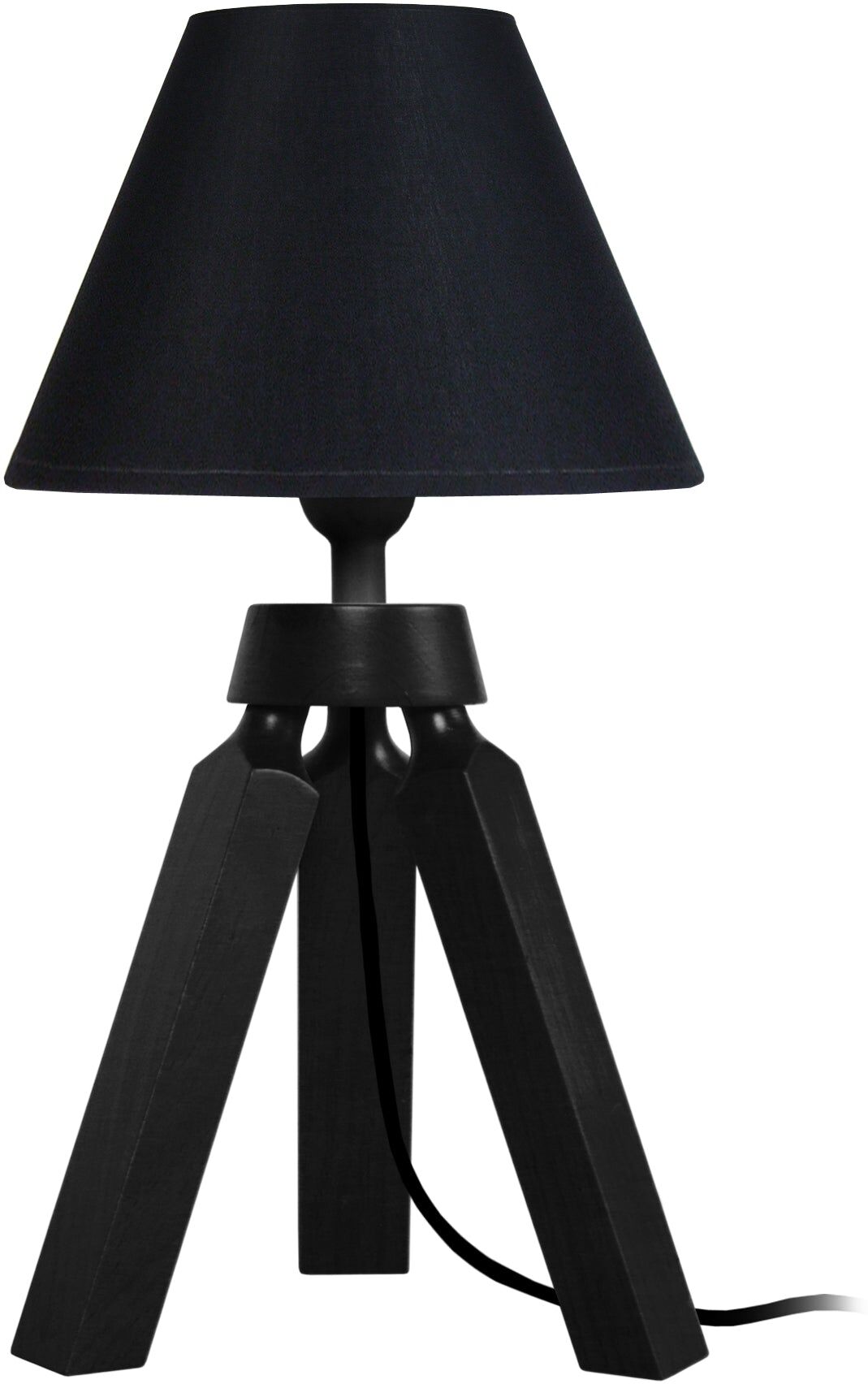 Tosel Lampe a poser bois noir