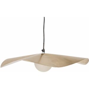 Maisons du Monde Suspension aerienne style feuille en fer dore H80