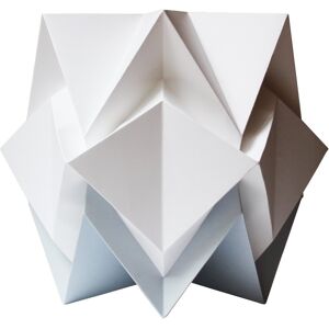 Tedzukuri Atelier Lampe de table origami bicolore en papier taille M