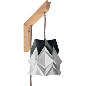 Tedzukuri Atelier Applique en bois et petite suspension origami en papier