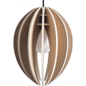 Gone's Lampe a suspendre en bois cordon noir sans ampoule