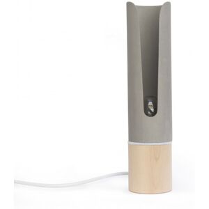 Gone's Lampe a poser en bois et beton, anneau feutrine blanc