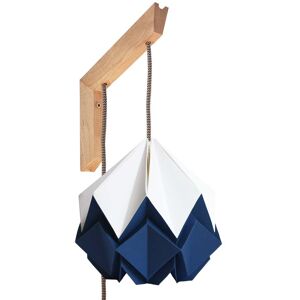 Tedzukuri Atelier Applique murale en bois et suspension origami en papier