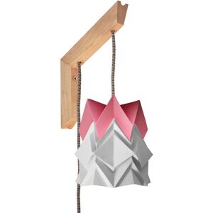 Tedzukuri Atelier Applique en bois et petite suspension origami en papier