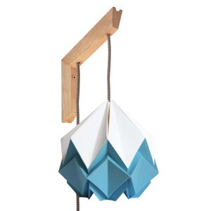 Tedzukuri Atelier Applique murale en bois et suspension origami en papier