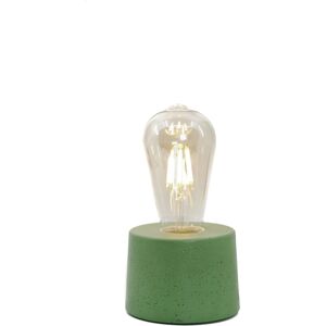 Junny Lampe cylindrique en beton vert fabrication artisanale