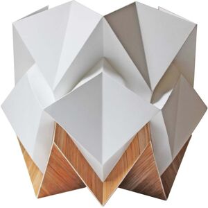 Tedzukuri Atelier Lampe de table origami ecowood et papier taille M