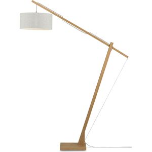 Good & Mojo Lampadaire bambou/lin gris H207cm