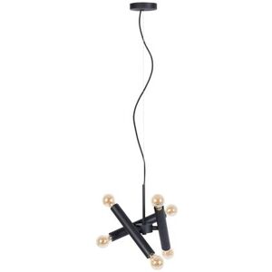 Zuiver Suspension en metal 6 ampoules noir