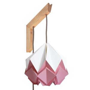 Tedzukuri Atelier Applique murale en bois et suspension origami en papier