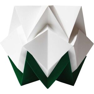 Tedzukuri Atelier Lampe de table origami bicolore en papier taille M